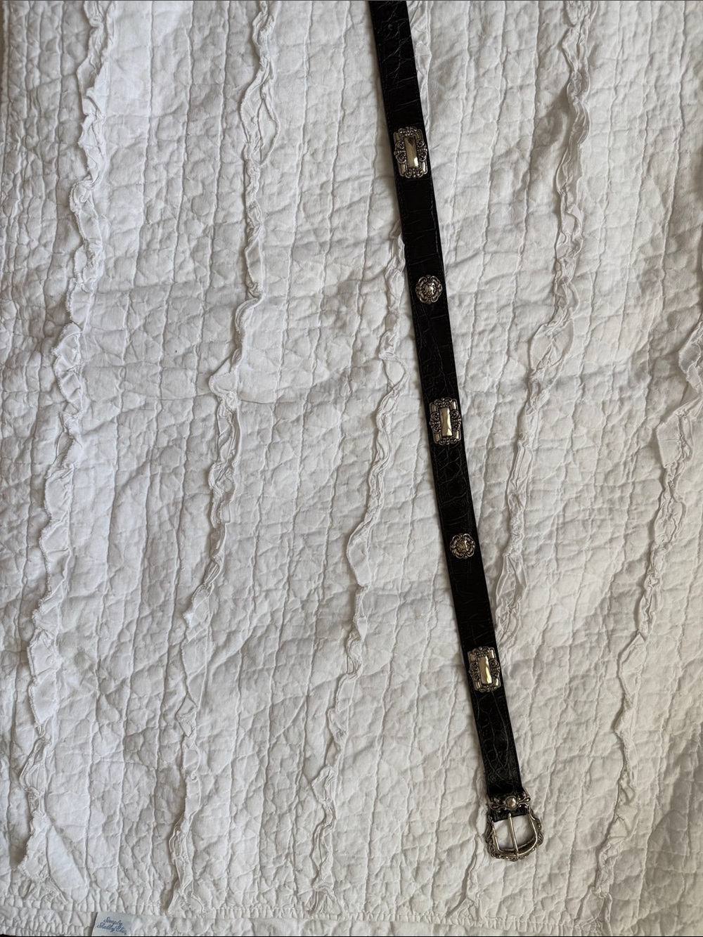 Black Decorative Western-Style Brighton Women's Belt